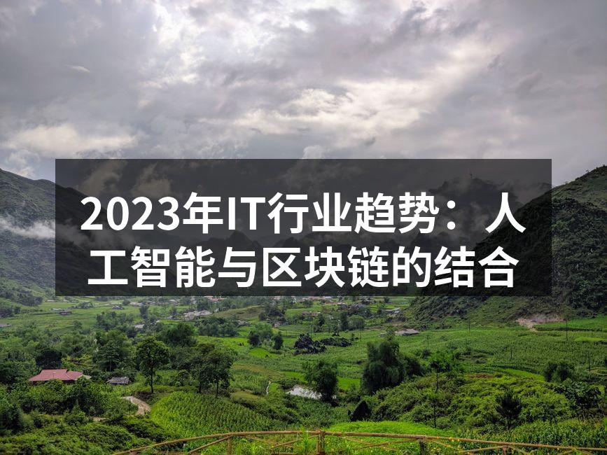 2023年IT行业趋势:人工智能与区块链